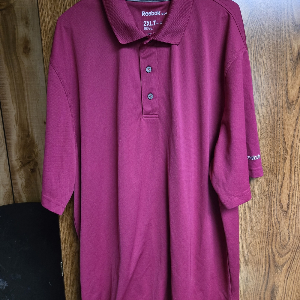 Reebok Fuscia Polo Shirt